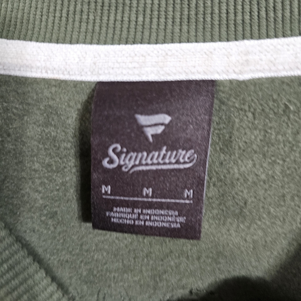Signature Men M NFL Jacksonville Jaguars Green Crewneck Sweatshirt Y2K Classic - Picture 4 of 7